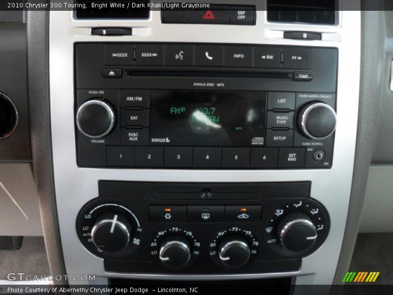 Bright White / Dark Khaki/Light Graystone 2010 Chrysler 300 Touring