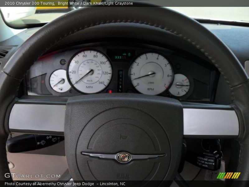 Bright White / Dark Khaki/Light Graystone 2010 Chrysler 300 Touring
