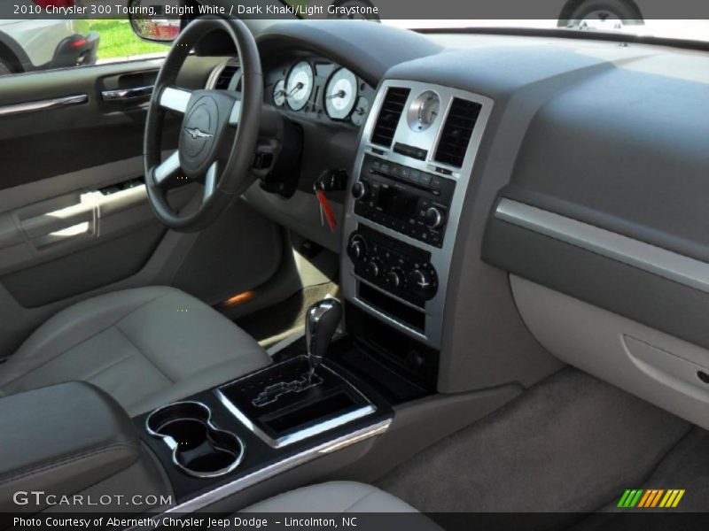 Bright White / Dark Khaki/Light Graystone 2010 Chrysler 300 Touring