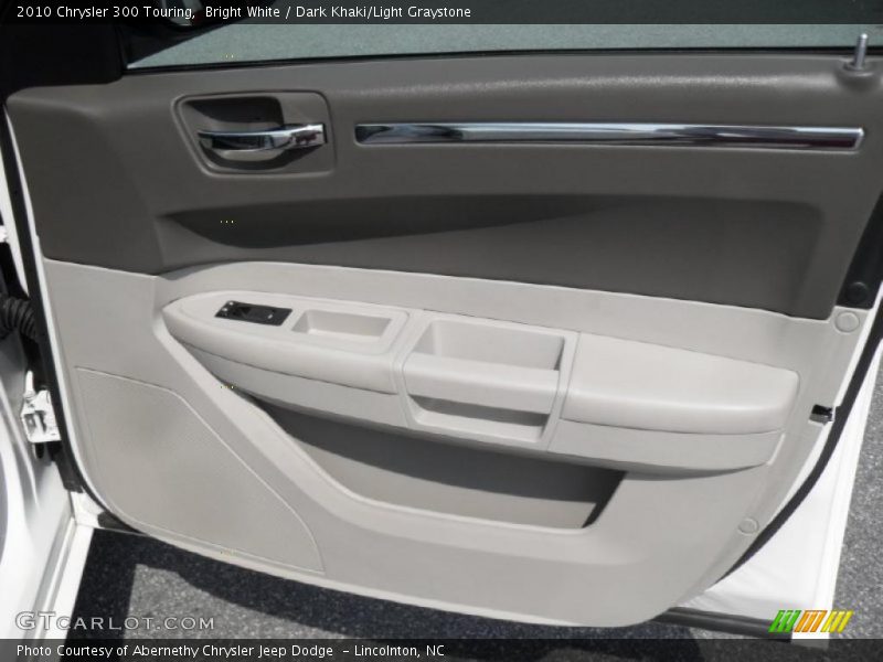 Bright White / Dark Khaki/Light Graystone 2010 Chrysler 300 Touring