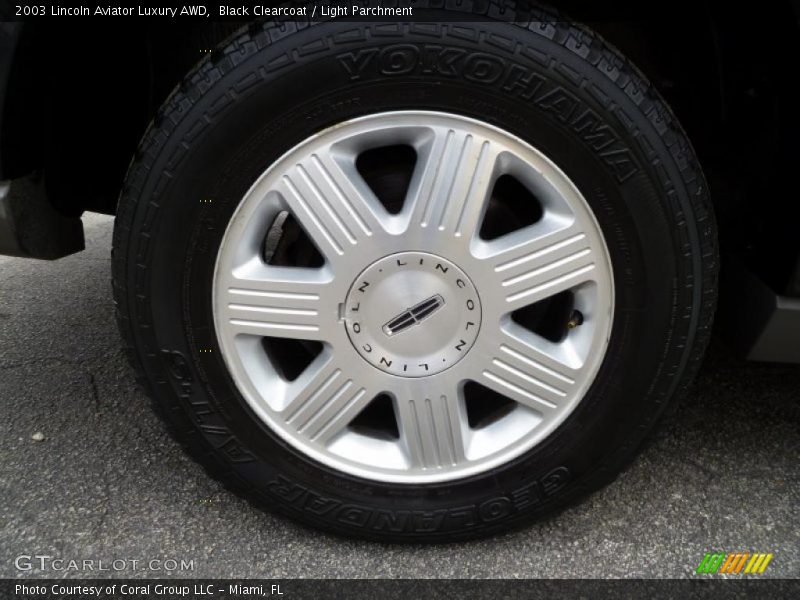Black Clearcoat / Light Parchment 2003 Lincoln Aviator Luxury AWD