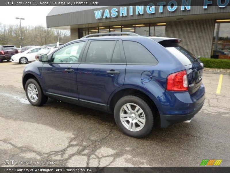 Kona Blue Metallic / Charcoal Black 2011 Ford Edge SE