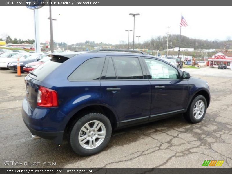 Kona Blue Metallic / Charcoal Black 2011 Ford Edge SE