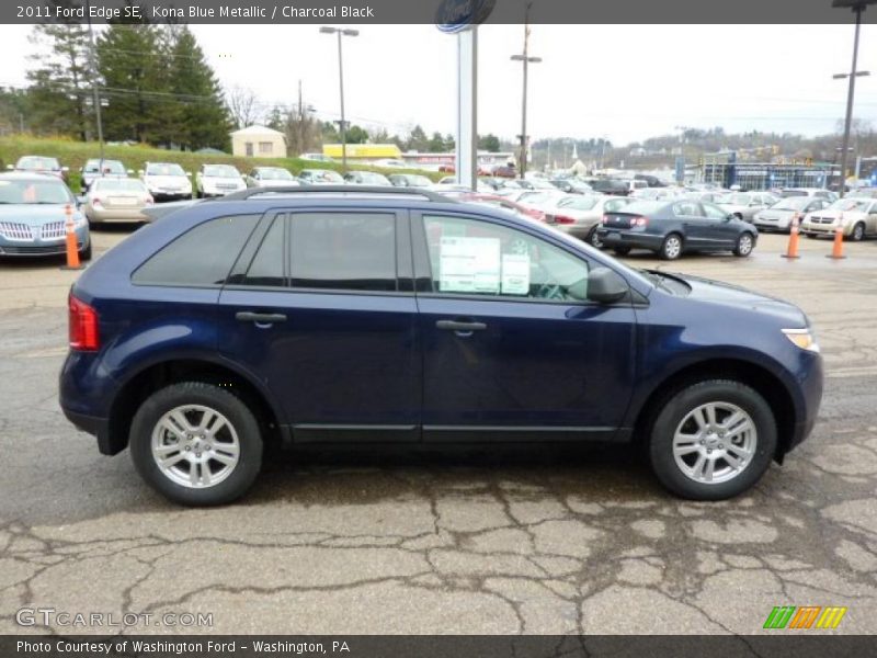 Kona Blue Metallic / Charcoal Black 2011 Ford Edge SE