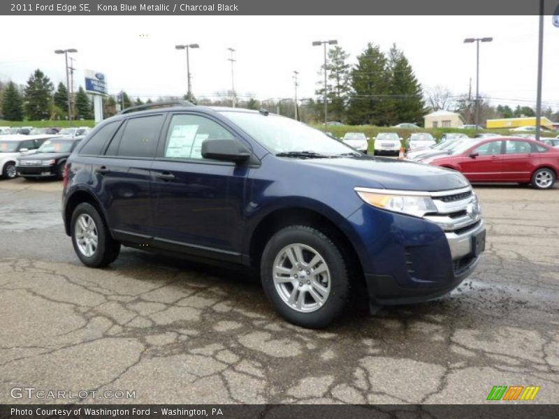 Kona Blue Metallic / Charcoal Black 2011 Ford Edge SE