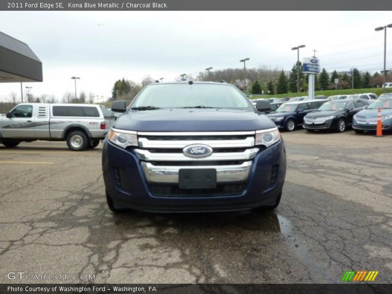 Kona Blue Metallic / Charcoal Black 2011 Ford Edge SE