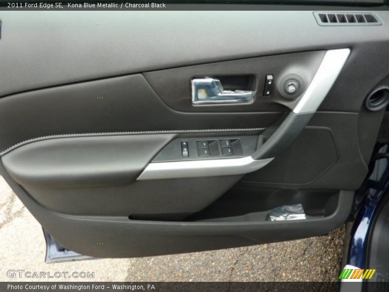 Kona Blue Metallic / Charcoal Black 2011 Ford Edge SE
