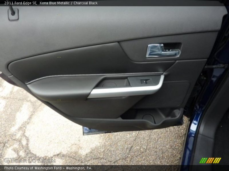 Kona Blue Metallic / Charcoal Black 2011 Ford Edge SE