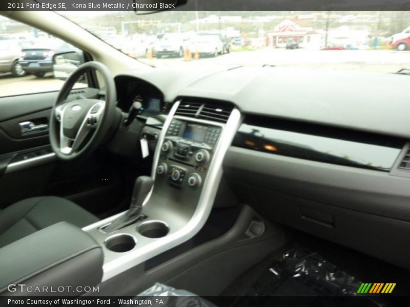 Kona Blue Metallic / Charcoal Black 2011 Ford Edge SE