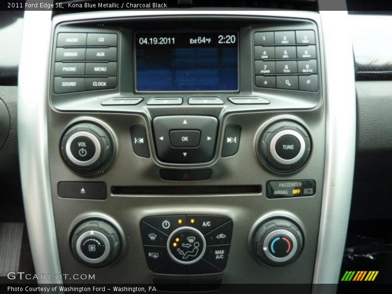 Kona Blue Metallic / Charcoal Black 2011 Ford Edge SE