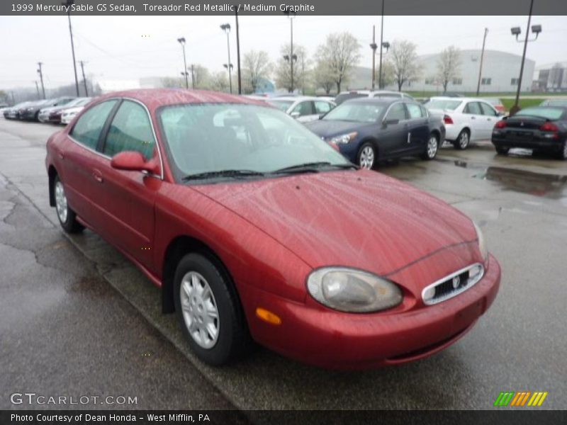 Toreador Red Metallic / Medium Graphite 1999 Mercury Sable GS Sedan