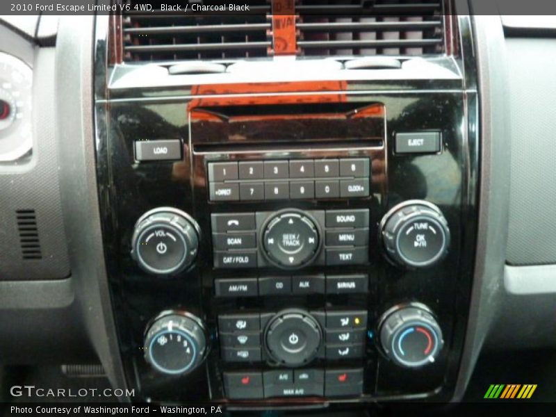Black / Charcoal Black 2010 Ford Escape Limited V6 4WD