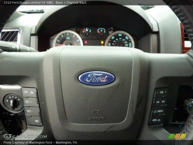 Black / Charcoal Black 2010 Ford Escape Limited V6 4WD