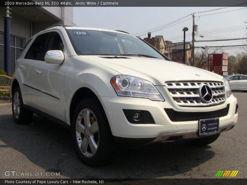 Arctic White / Cashmere 2009 Mercedes-Benz ML 350 4Matic