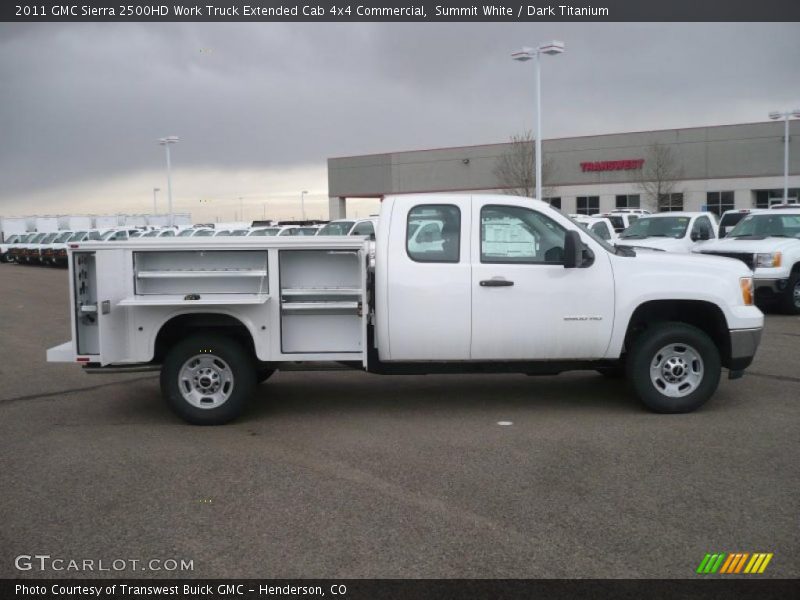  2011 Sierra 2500HD Work Truck Extended Cab 4x4 Commercial Summit White