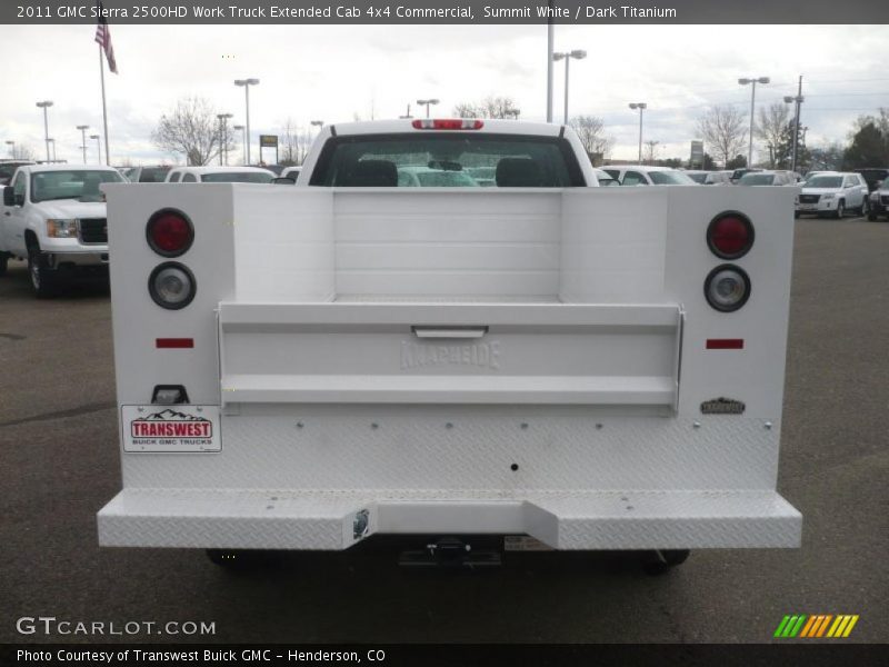 Summit White / Dark Titanium 2011 GMC Sierra 2500HD Work Truck Extended Cab 4x4 Commercial