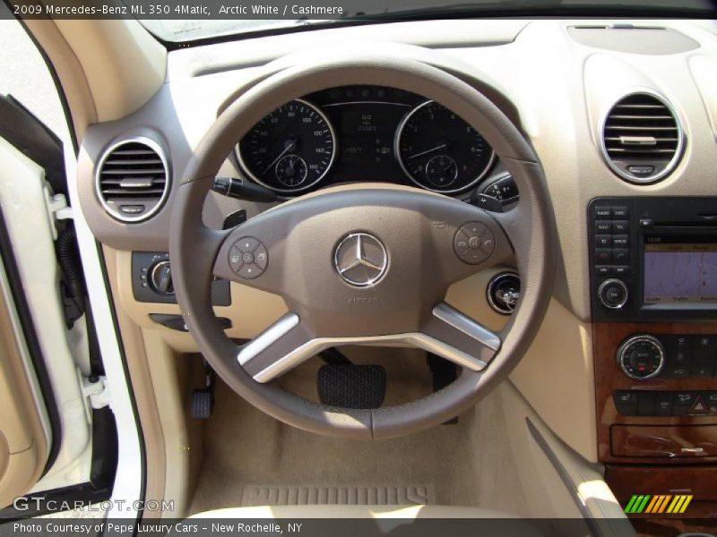 Arctic White / Cashmere 2009 Mercedes-Benz ML 350 4Matic