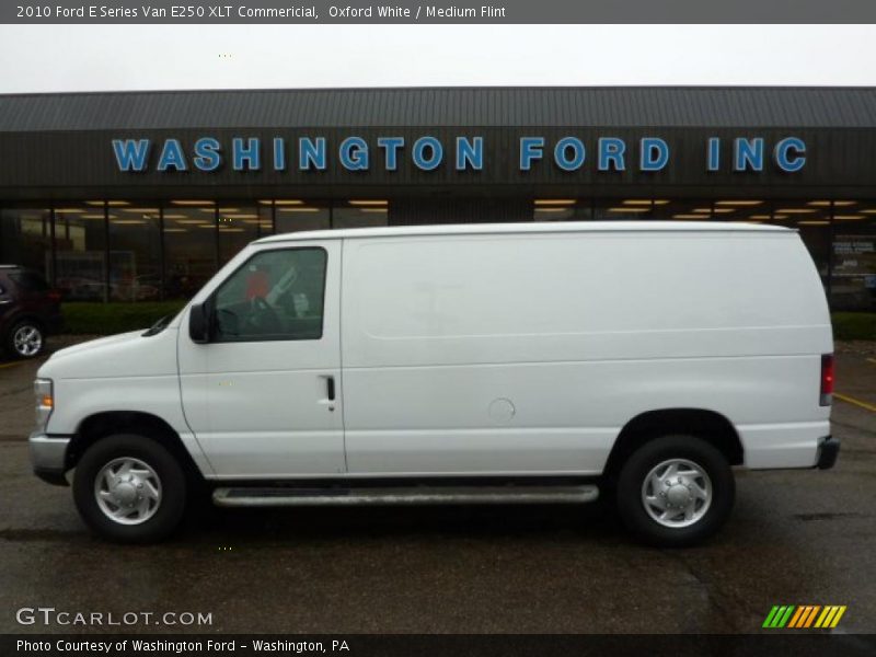 Oxford White / Medium Flint 2010 Ford E Series Van E250 XLT Commericial