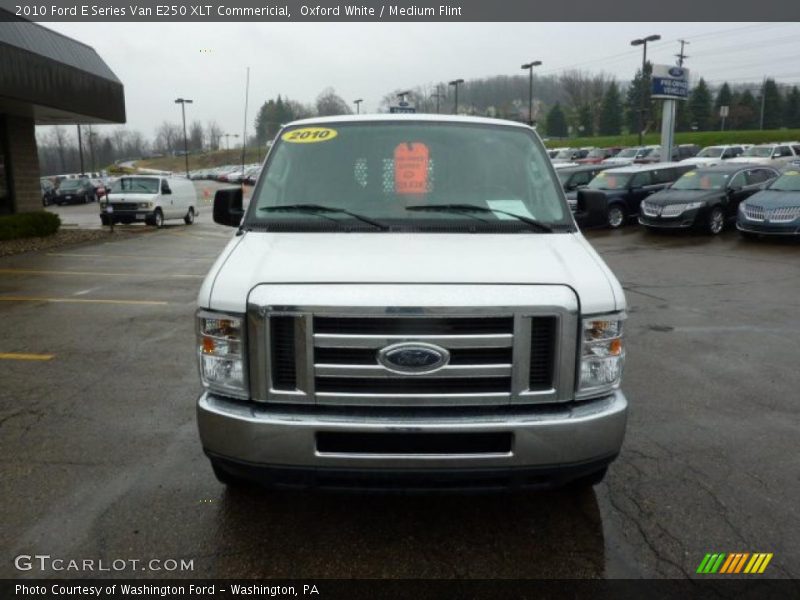 Oxford White / Medium Flint 2010 Ford E Series Van E250 XLT Commericial