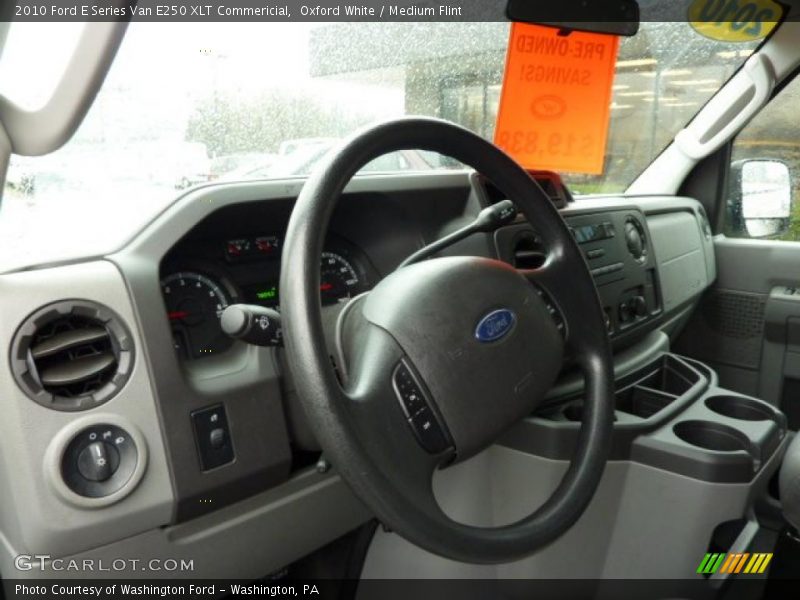 Oxford White / Medium Flint 2010 Ford E Series Van E250 XLT Commericial