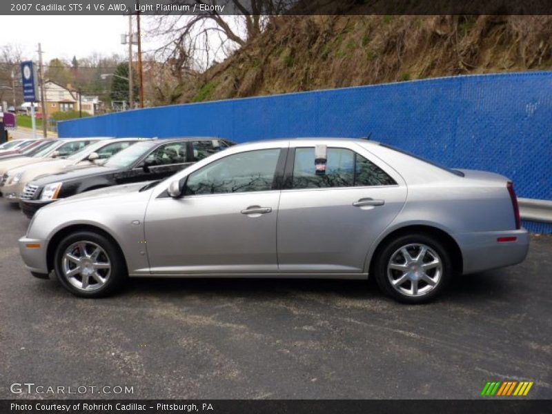 Light Platinum / Ebony 2007 Cadillac STS 4 V6 AWD