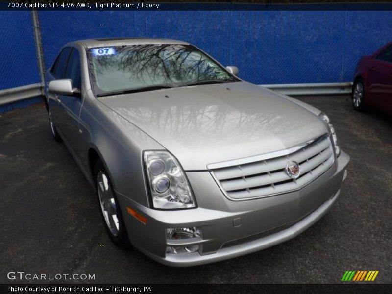 Light Platinum / Ebony 2007 Cadillac STS 4 V6 AWD
