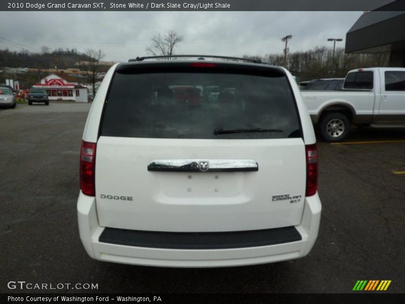 Stone White / Dark Slate Gray/Light Shale 2010 Dodge Grand Caravan SXT