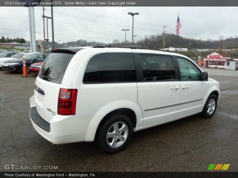 Stone White / Dark Slate Gray/Light Shale 2010 Dodge Grand Caravan SXT