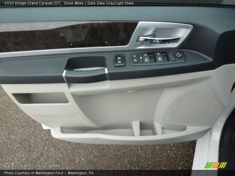 Stone White / Dark Slate Gray/Light Shale 2010 Dodge Grand Caravan SXT