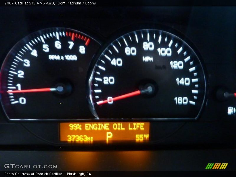 Light Platinum / Ebony 2007 Cadillac STS 4 V6 AWD
