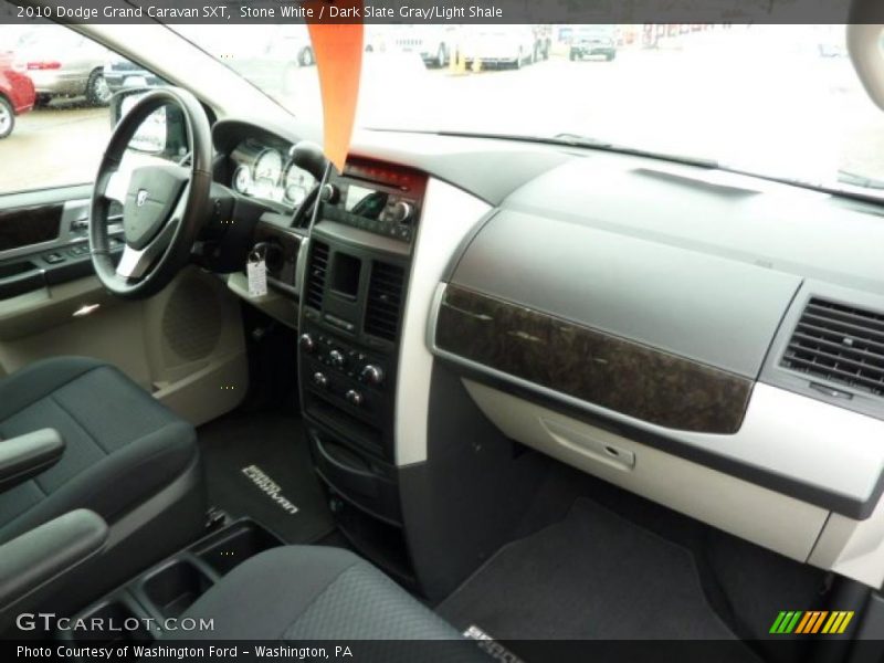 Stone White / Dark Slate Gray/Light Shale 2010 Dodge Grand Caravan SXT