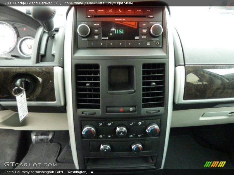 Stone White / Dark Slate Gray/Light Shale 2010 Dodge Grand Caravan SXT