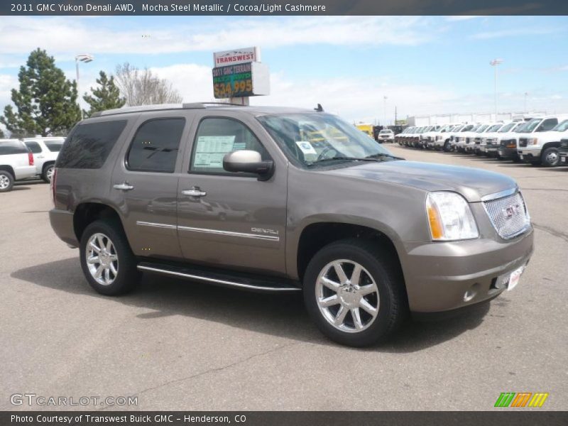 Mocha Steel Metallic / Cocoa/Light Cashmere 2011 GMC Yukon Denali AWD