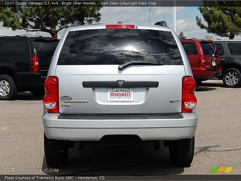 Bright Silver Metallic / Dark Slate Gray/Light Slate Gray 2007 Dodge Durango SLT 4x4