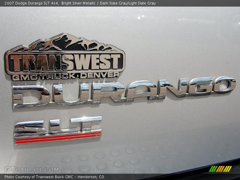 Bright Silver Metallic / Dark Slate Gray/Light Slate Gray 2007 Dodge Durango SLT 4x4