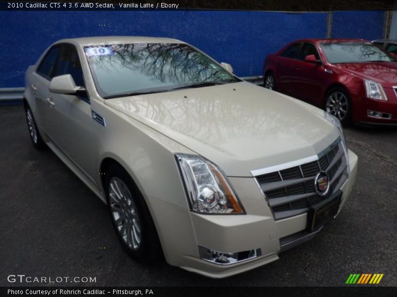 Vanilla Latte / Ebony 2010 Cadillac CTS 4 3.6 AWD Sedan
