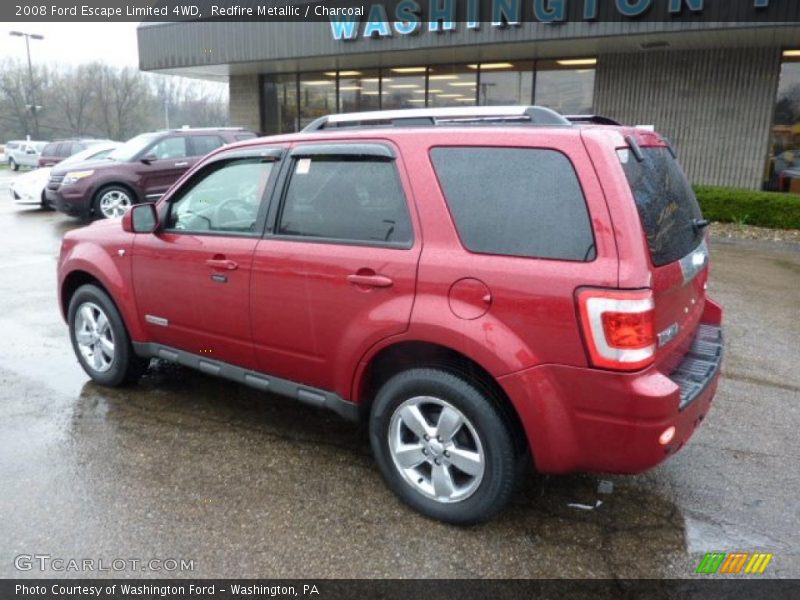 Redfire Metallic / Charcoal 2008 Ford Escape Limited 4WD