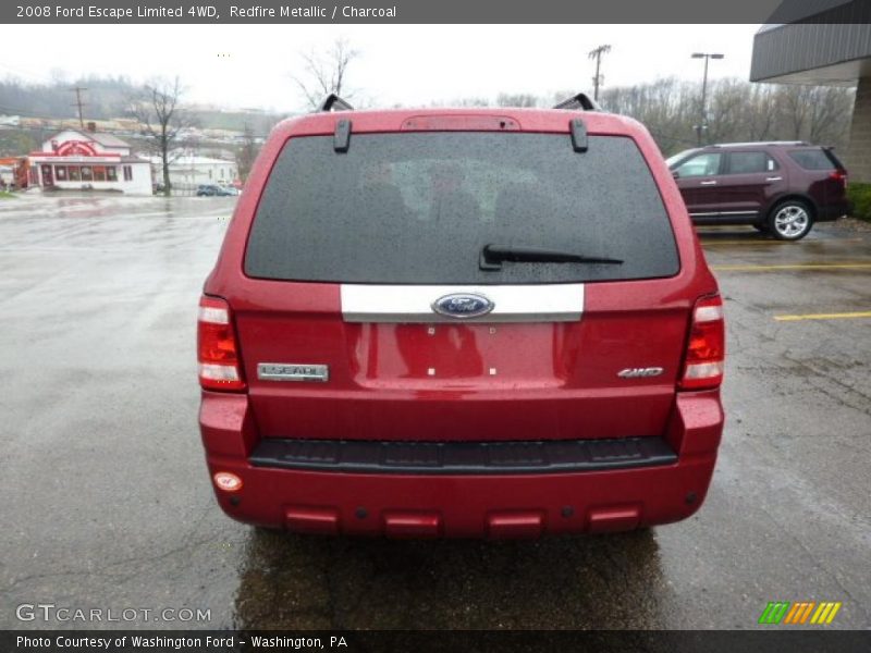 Redfire Metallic / Charcoal 2008 Ford Escape Limited 4WD