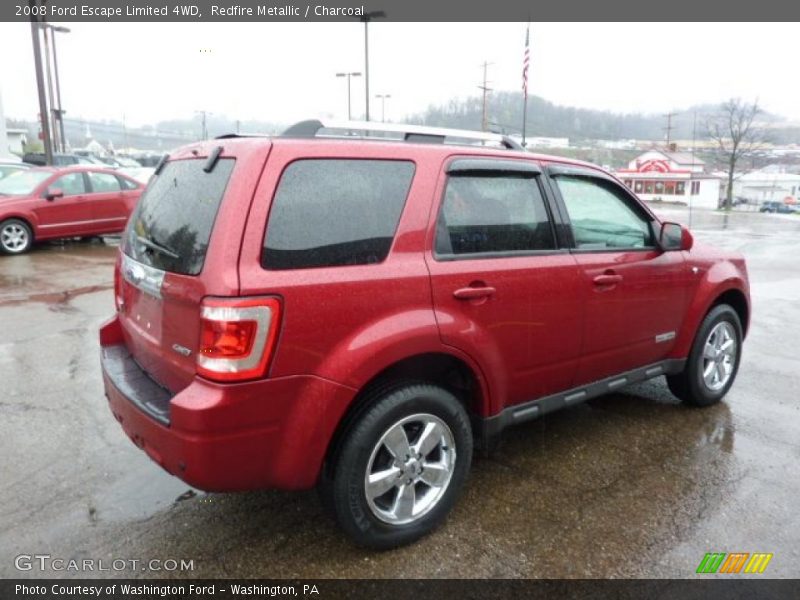 Redfire Metallic / Charcoal 2008 Ford Escape Limited 4WD