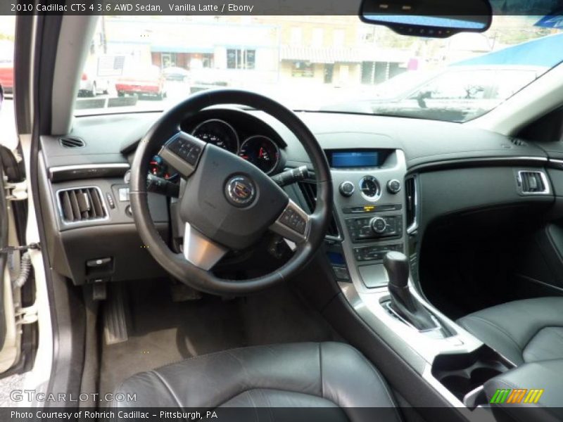 Ebony Interior - 2010 CTS 4 3.6 AWD Sedan 
