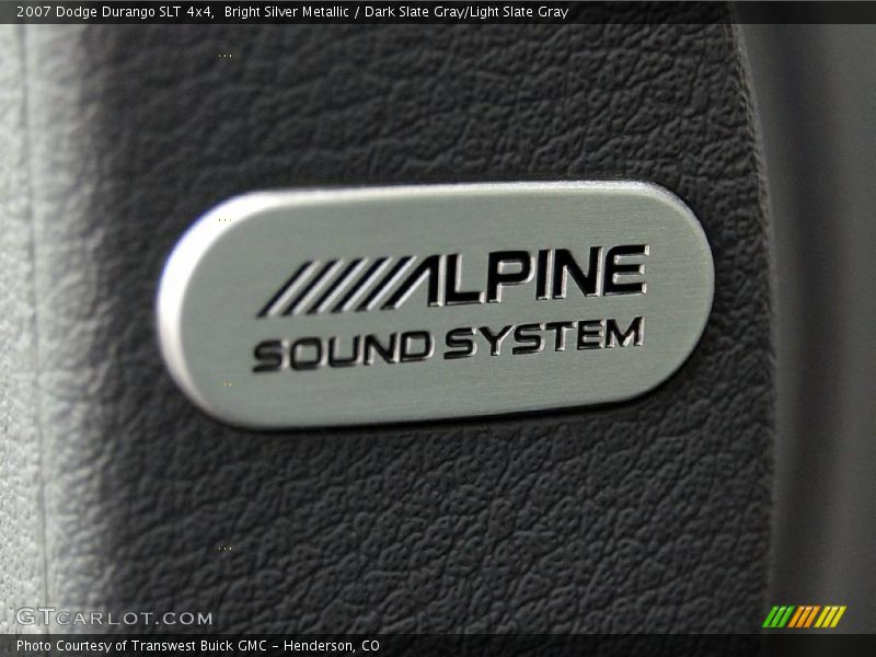 Bright Silver Metallic / Dark Slate Gray/Light Slate Gray 2007 Dodge Durango SLT 4x4