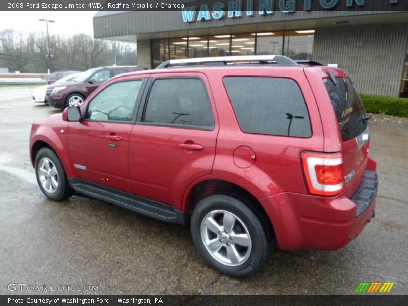 Redfire Metallic / Charcoal 2008 Ford Escape Limited 4WD