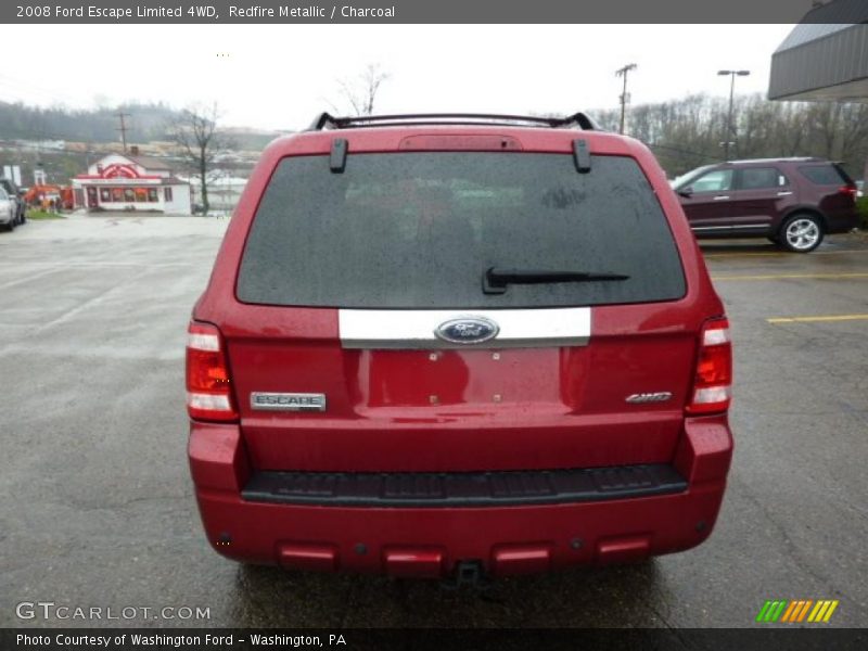 Redfire Metallic / Charcoal 2008 Ford Escape Limited 4WD
