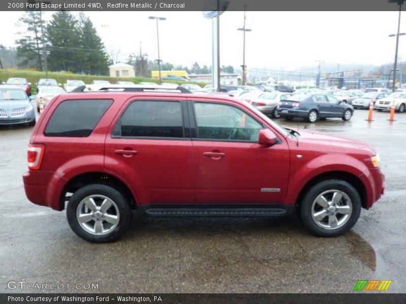 Redfire Metallic / Charcoal 2008 Ford Escape Limited 4WD