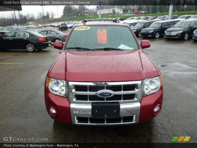 Redfire Metallic / Charcoal 2008 Ford Escape Limited 4WD