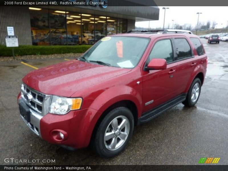 Redfire Metallic / Charcoal 2008 Ford Escape Limited 4WD