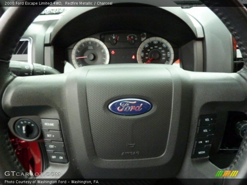 Redfire Metallic / Charcoal 2008 Ford Escape Limited 4WD