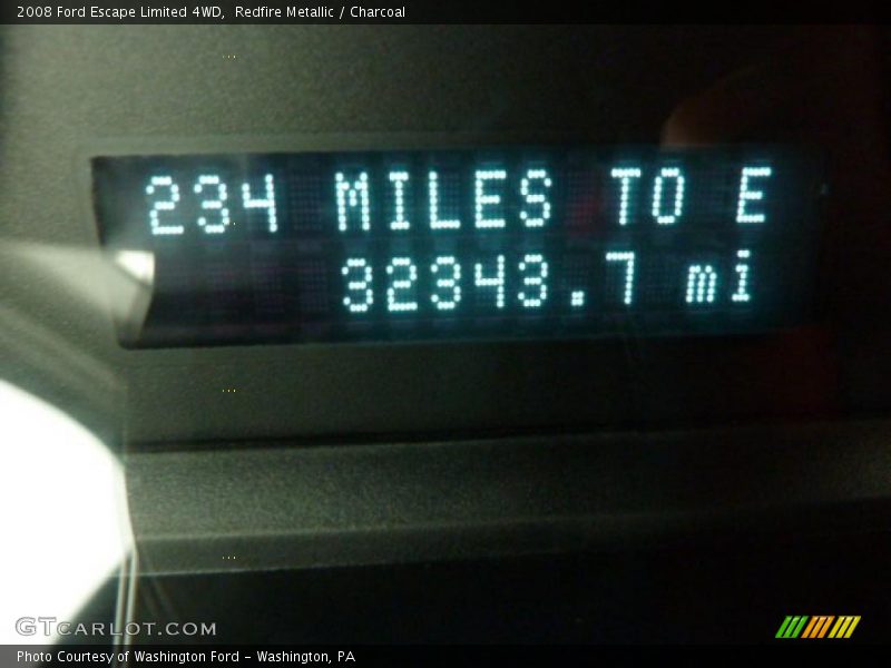 Redfire Metallic / Charcoal 2008 Ford Escape Limited 4WD