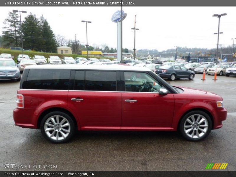 Red Candy Metallic / Charcoal Black 2010 Ford Flex Limited EcoBoost AWD