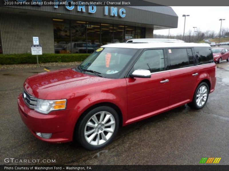 Red Candy Metallic / Charcoal Black 2010 Ford Flex Limited EcoBoost AWD